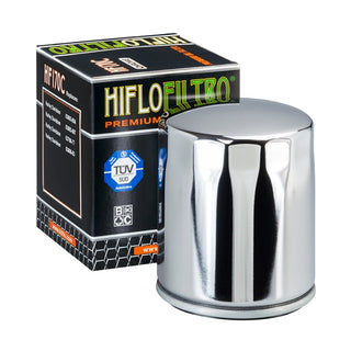 Filtro de aceite Harley Davidson cromado Hilfofiltro