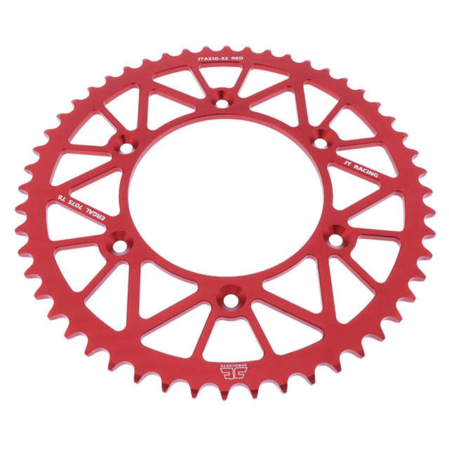 Corona Honda CR 125/250 / CRF 250/450 / Beta Z- 50 Aluminio Rojo JT Sprockets