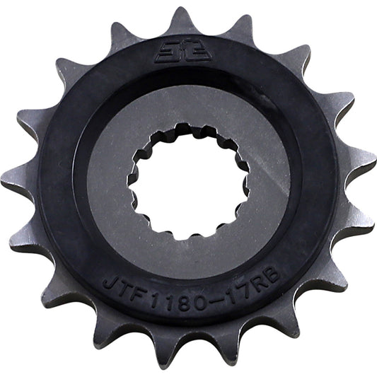 Piñon de Acero 17 Dientes Con Goma JTF1180 JT Sprockets JTF1180.17RB