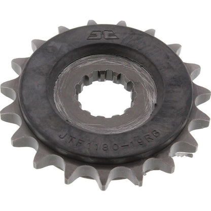 Piñon de Acero 19 Dientes Con Goma JTF1180 JT Sprockets JTF1180.19RB