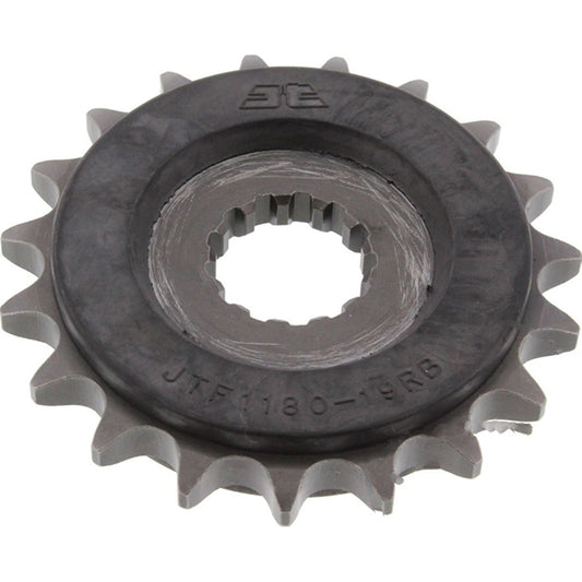 Piñon de Acero 19 Dientes Con Goma JTF1180 JT Sprockets JTF1180.19RB