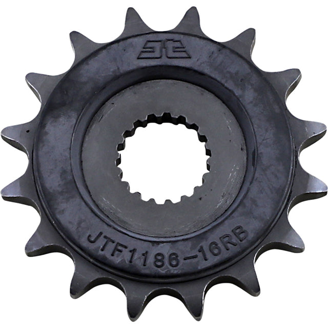 Piñon de Acero 16 Dientes Con Goma JTF1186 JT Sprockets JTF1186.16RB