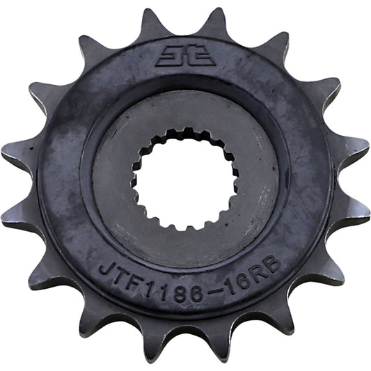 Piñon de Acero 16 Dientes Con Goma JTF1186 JT Sprockets JTF1186.16RB