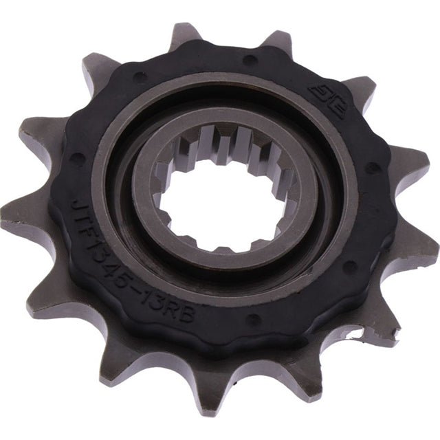 Piñon de Acero 13 Dientes Con Goma JTF1345 JT Sprockets JTF1345.13RB
