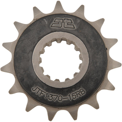 Piñon de Acero 15 Dientes Con Goma JTF1370 JT Sprockets JTF1370.15RB