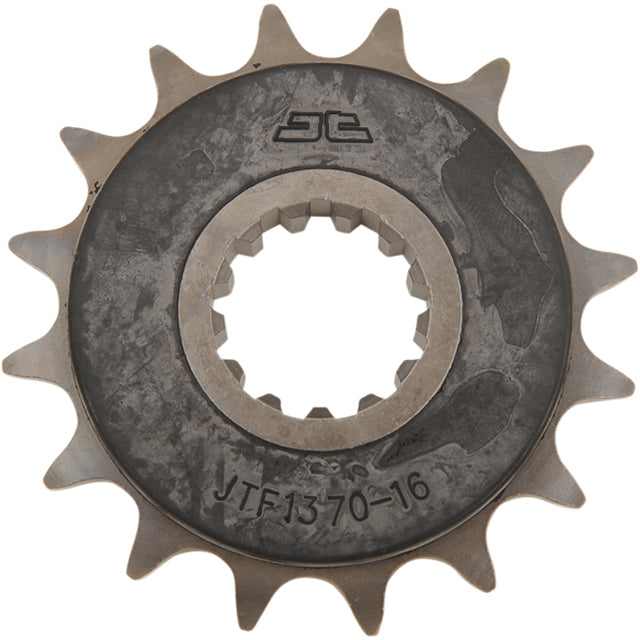 Piñon de Acero 16 Dientes Con Goma JTF1370 JT Sprockets JTF1370.16RB