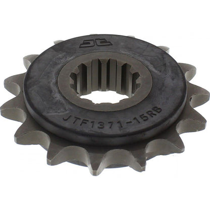 Piñon de Acero 15 Dientes Con Goma JTF1371 JT Sprockets JTF1371.15RB