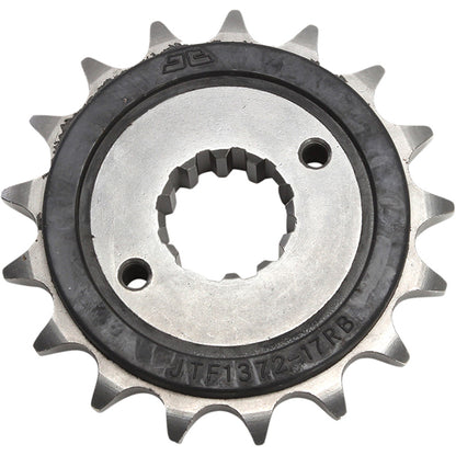 Piñon de Acero 17 Dientes Con Goma JTF1372 JT Sprockets JTF1372.17RB