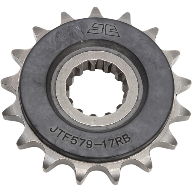 Piñon de Acero 17 Dientes Con Goma JTF1529 JT Sprockets JTF1529.17RB