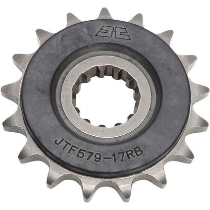 Piñon de Acero 17 Dientes Con Goma JTF1529 JT Sprockets JTF1529.17RB