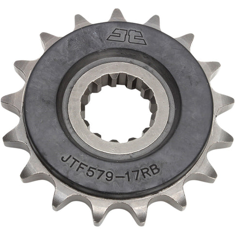 Piñon de Acero 17 Dientes Con Goma JTF1529 JT Sprockets JTF1529.17RB
