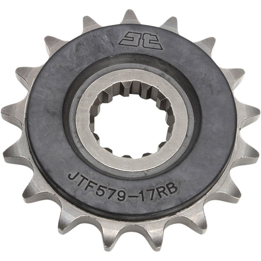Piñon de Acero 17 Dientes Con Goma JTF1529 JT Sprockets JTF1529.17RB