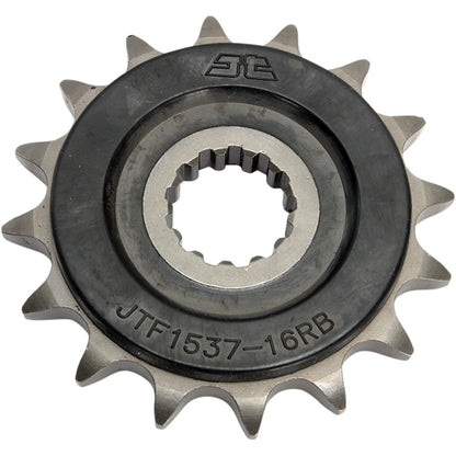 Piñon de Acero 16 Dientes Con Goma JTF1537 JT Sprockets JTF1537.16RB