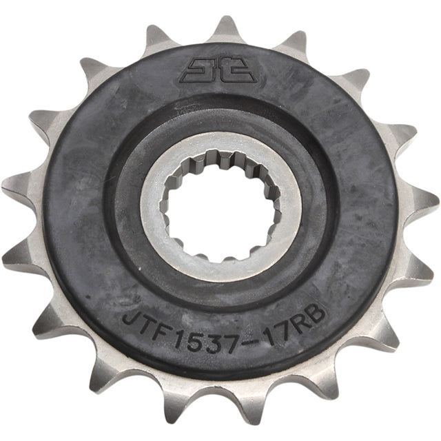 Piñon de Acero 17 Dientes Con Goma JTF1537 JT Sprockets JTF1537.17RB