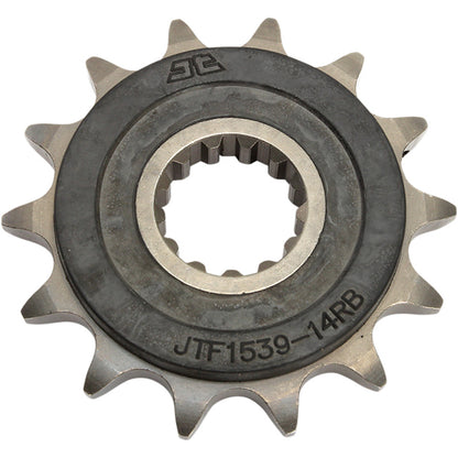 Piñon de Acero 14 Dientes Con Goma JTF1539 JT Sprockets JTF1539.14RB