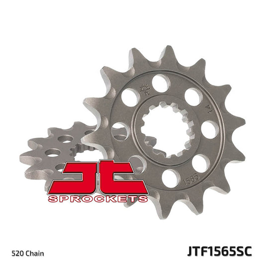 Piñon de acero antibarro Kawasaki KXF 450 2006-20 Z-14 JT Sprockets JTF1565.14SC