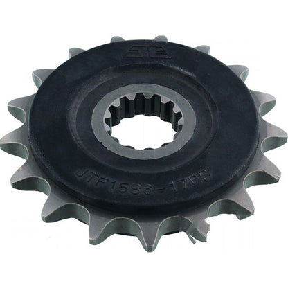 Piñon de Acero 17 Dientes Con Goma JTF1586 JT Sprockets JTF1586.17RB