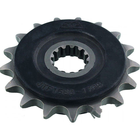 Piñon de Acero 17 Dientes Con Goma JTF1586 JT Sprockets JTF1586.17RB