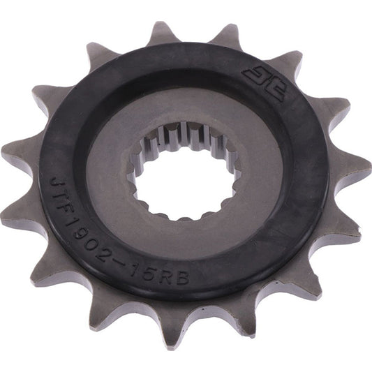 Piñon de Acero 15 Dientes Con Goma JTF1902 JT Sprockets JTF1902.15RB