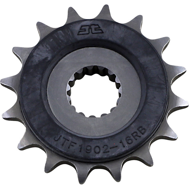 Piñon de Acero 16 Dientes Con Goma JTF1902 JT Sprockets JTF1902.16RB