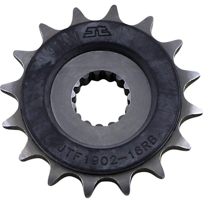 Piñon de Acero 16 Dientes Con Goma JTF1902 JT Sprockets JTF1902.16RB