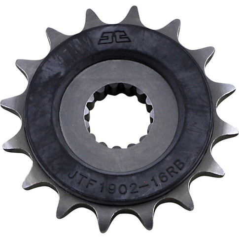 Piñon de Acero 16 Dientes Con Goma JTF1902 JT Sprockets JTF1902.16RB