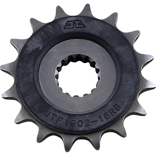 Piñon de Acero 16 Dientes Con Goma JTF1902 JT Sprockets JTF1902.16RB