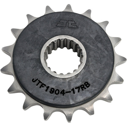 Piñon de Acero 17 Dientes Con Goma JTF1904 JT Sprockets JTF1904.17RB