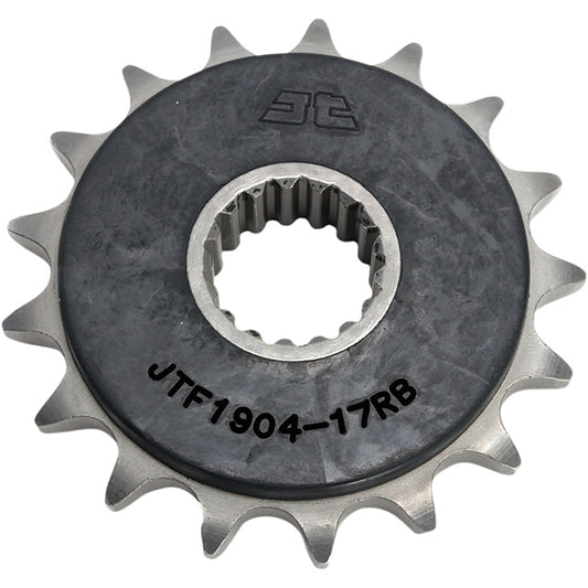 Piñon de Acero 17 Dientes Con Goma JTF1904 JT Sprockets JTF1904.17RB