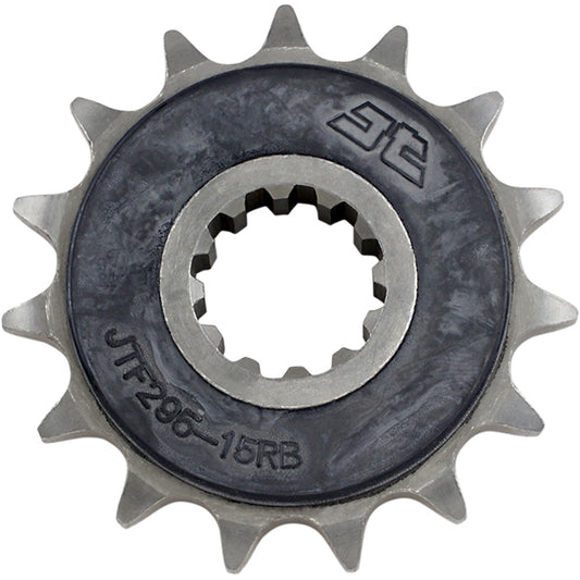 Piñon de Acero 15 Dientes Con Goma JTF296 JT Sprockets JTF296.15RB