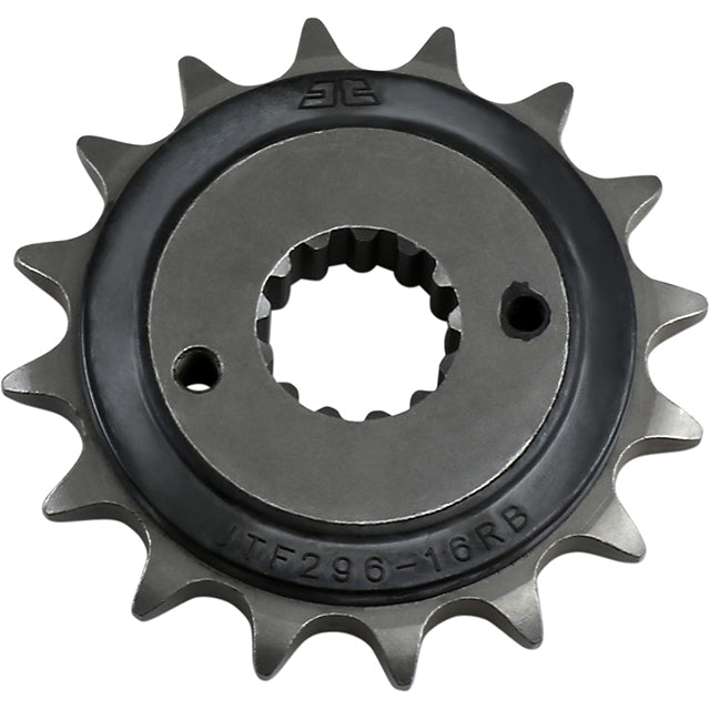 Piñon de Acero 16 Dientes Con Goma JTF296 JT Sprockets JTF296.16RB
