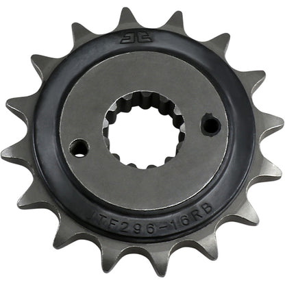 Piñon de Acero 16 Dientes Con Goma JTF296 JT Sprockets JTF296.16RB