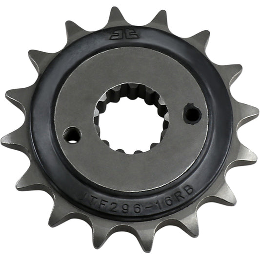 Piñon de Acero 16 Dientes Con Goma JTF296 JT Sprockets JTF296.16RB