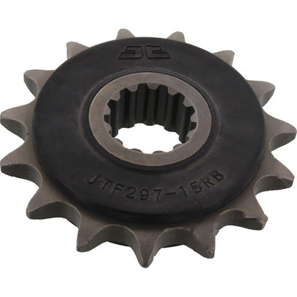 Piñon de Acero 15 Dientes Con Goma JTF297 JT Sprockets JTF297.15RB