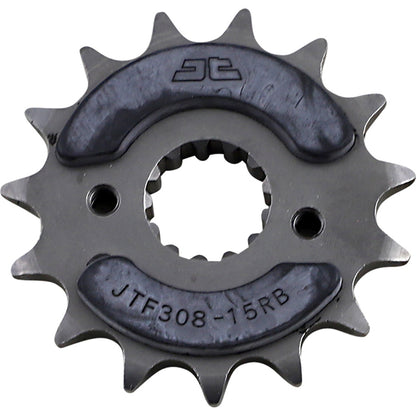 Piñon de Acero 15 Dientes Con Goma JTF308 JT Sprockets