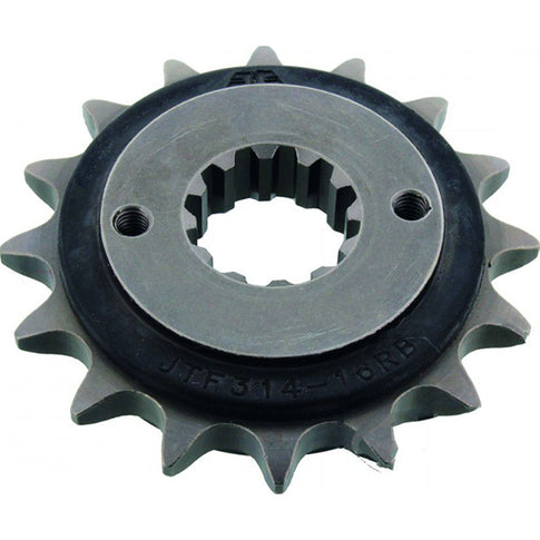 Piñon de Acero 16 Dientes Con Goma JTF314 JT Sprockets JTF314.16RB