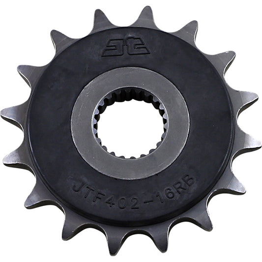 Piñon de Acero 16 Dientes Con Goma JTF402 JT Sprockets JTF402.16RB
