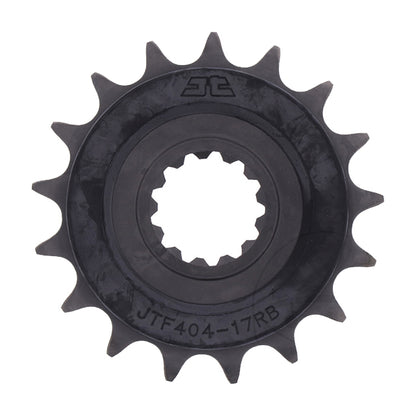 Piñon de Acero 17 Dientes Con Goma JTF404 JT Sprockets JTF404.17RB