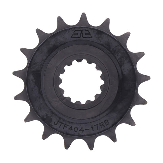 Piñon de Acero 17 Dientes Con Goma JTF404 JT Sprockets JTF404.17RB