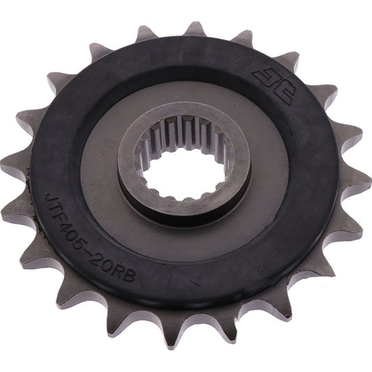Piñon de Acero 20 Dientes Con Goma JTF405 JT Sprockets JTF405.20RB
