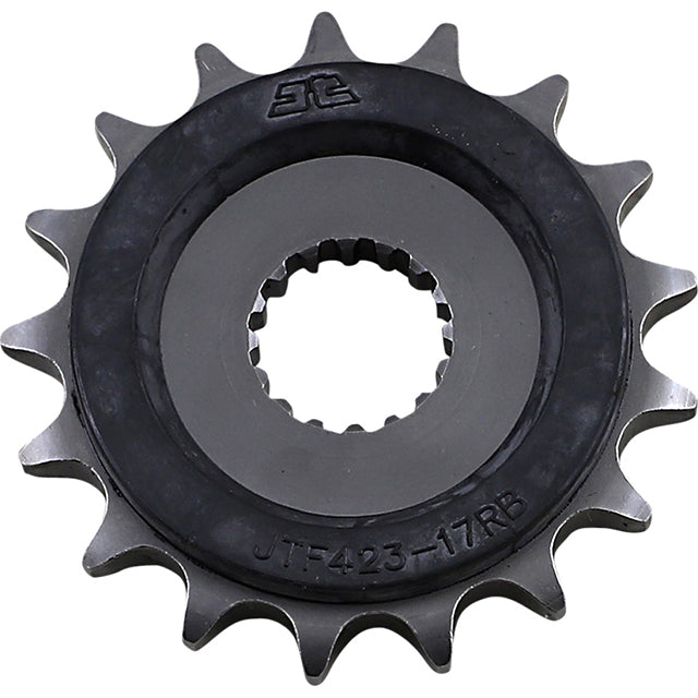 Piñon de Acero 17 Dientes Con Goma JTF423 JT Sprockets JTF423.17RB
