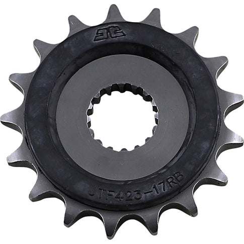 Piñon de Acero 17 Dientes Con Goma JTF423 JT Sprockets JTF423.17RB