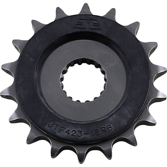 Piñon de Acero 18 Dientes Con Goma JTF423 JT Sprockets JTF423.18RB
