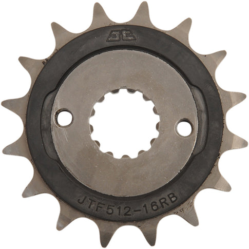 Piñon de Acero 16 Dientes Con Goma JTF512 JT Sprockets JTF512.16RB