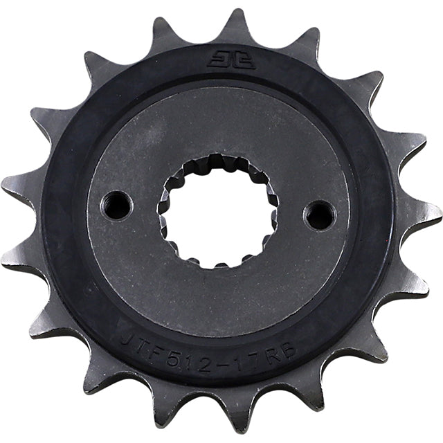 Piñon de Acero 17 Dientes Con Goma JTF512 JT Sprockets JTF512.17RB