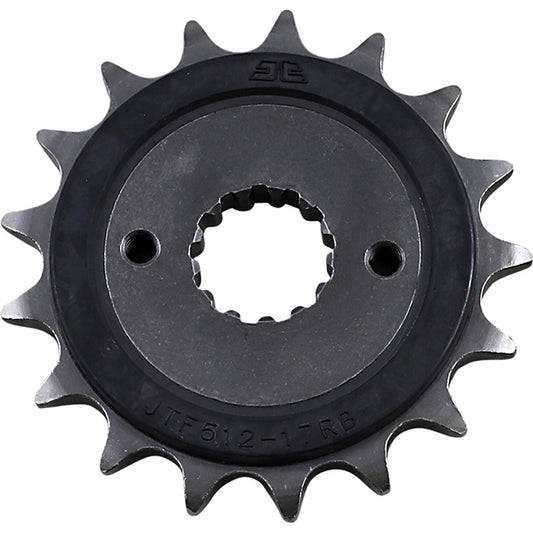 Piñon de Acero 17 Dientes Con Goma JTF512 JT Sprockets JTF512.17RB