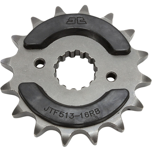 Piñon de Acero 16 Dientes Con Goma JTF513 JT Sprockets JTF513.16RB