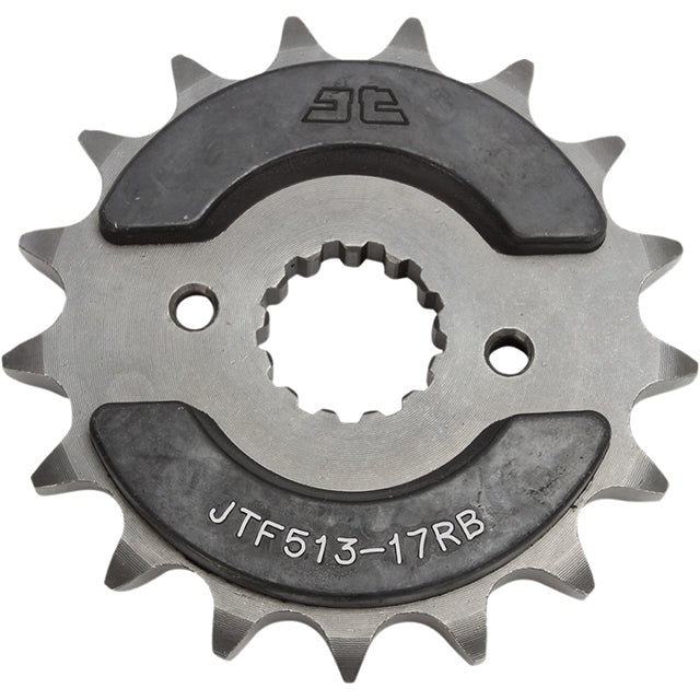 Piñon de Acero 17 Dientes Con Goma JTF513 JT Sprockets JTF513.17RB
