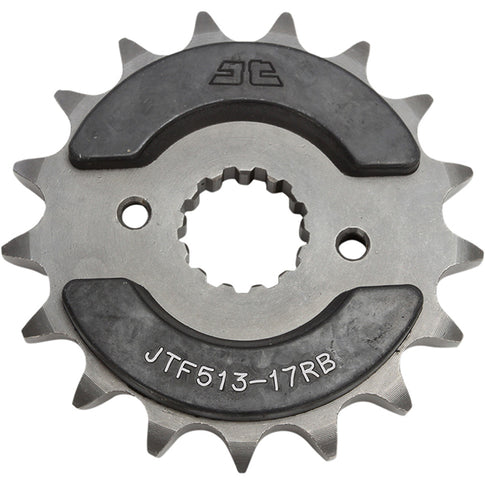 Piñon de Acero 17 Dientes Con Goma JTF513 JT Sprockets JTF513.17RB