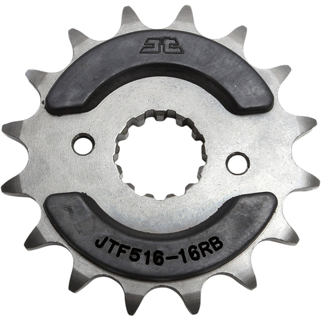 Piñon de Acero 16 Dientes Con Goma JTF516 JT Sprockets JTF516.16RB